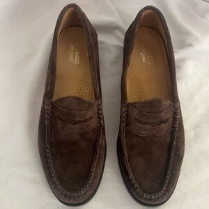 G.H.BASS WEEJUNS WHITNEY BROWN SUEDE LOAFER SLIP ON SHOE $195 SOLD OUT